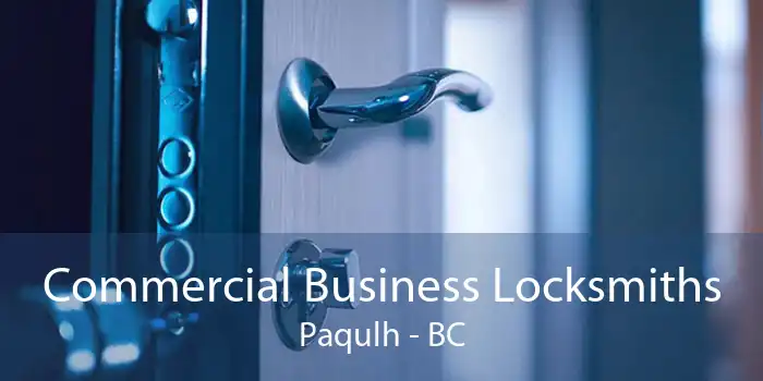 Commercial Business Locksmiths Paqulh - BC