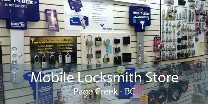 Mobile Locksmith Store Page Creek - BC