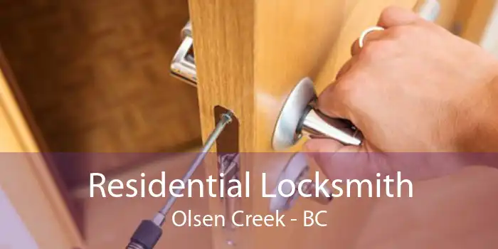 Residential Locksmith Olsen Creek - BC